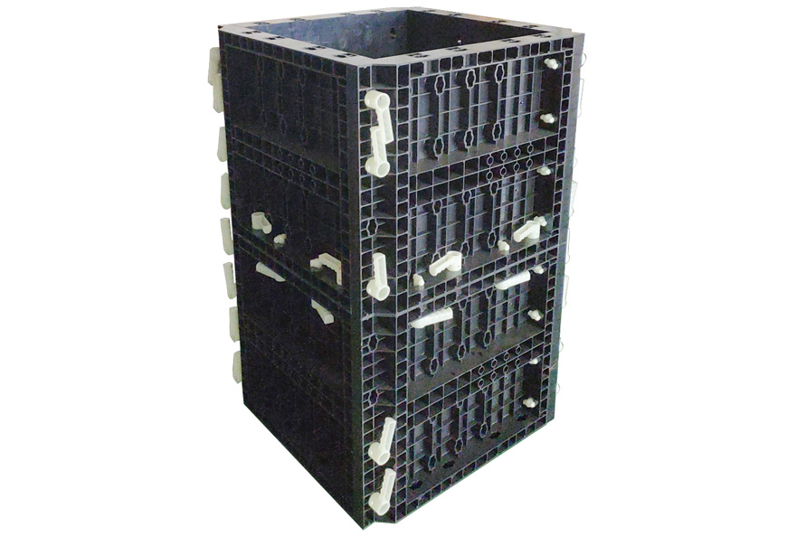 Production Technology and Characteristics of Plastic Hollow Building Formwork
