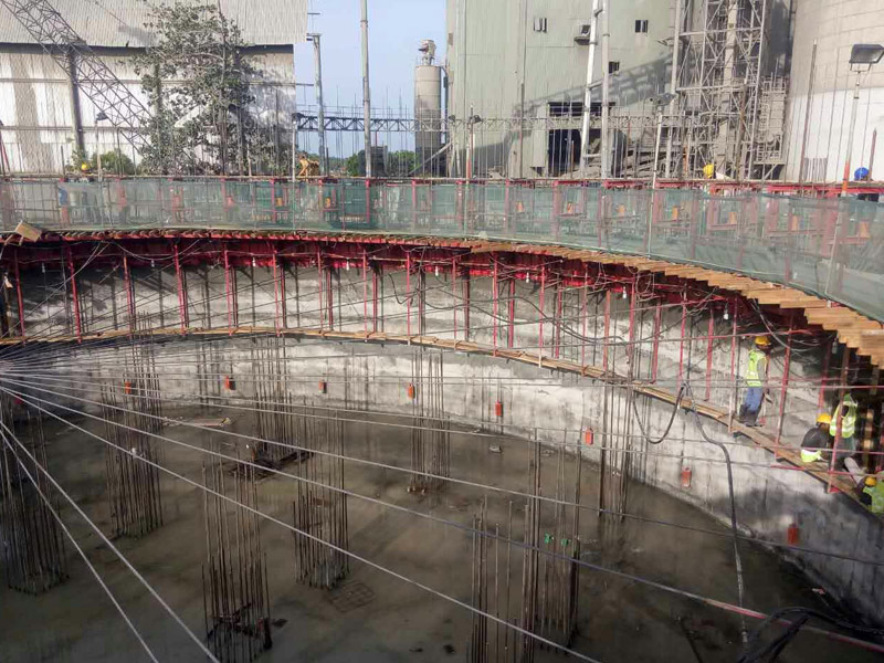 Slip formwork