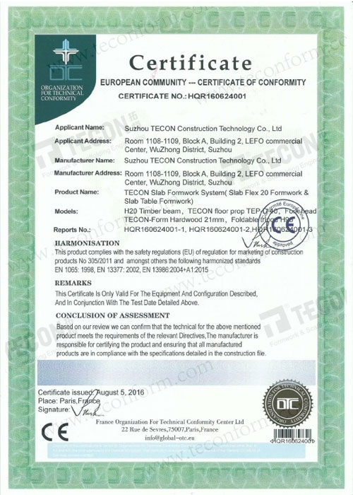 CE-Certificate