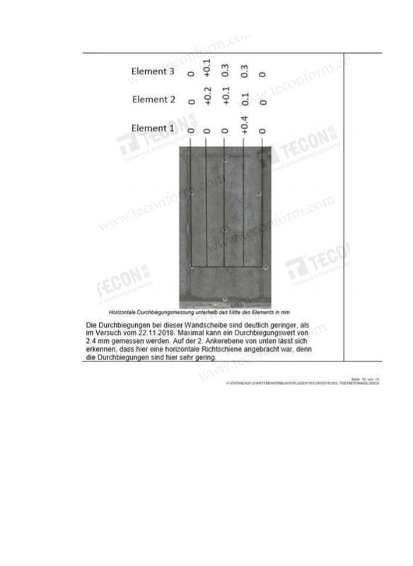 TECON Plastic Formwork Germany test report 5