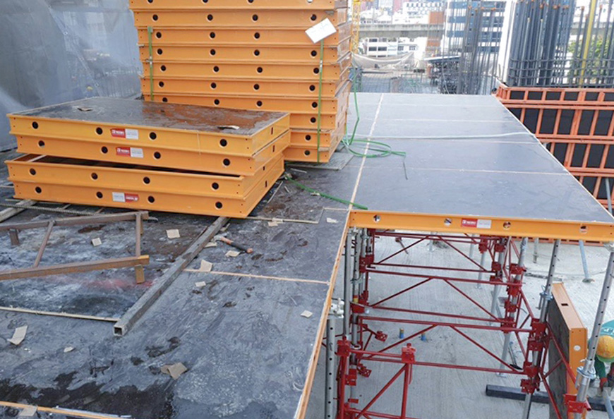 Alu Flex Formwork on Site