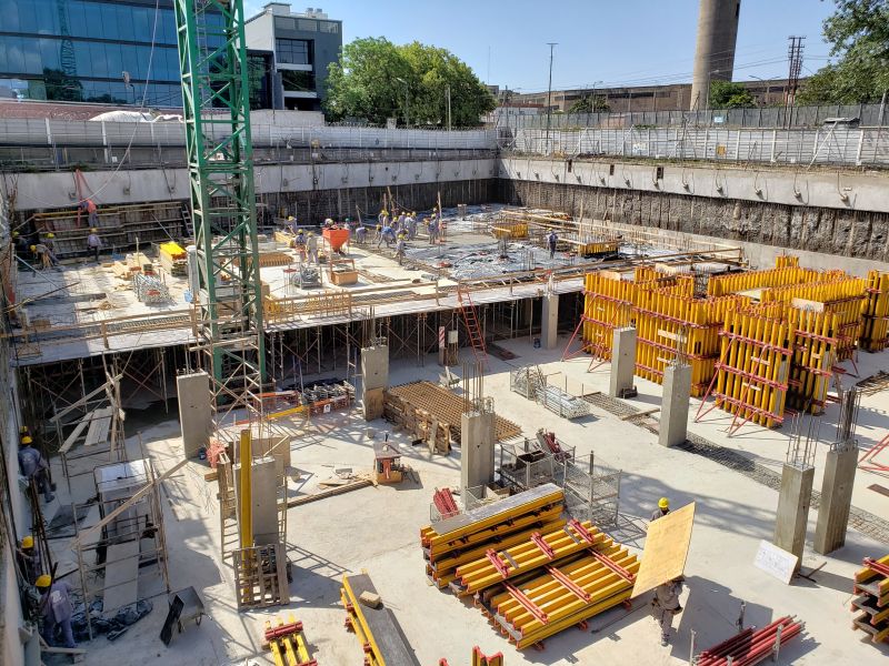 Base 20 Wall Formwork System As A Costar In Line Ocampo, Argentina