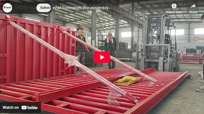 TECON StandarrdTunnel Formwork Pre-assembly