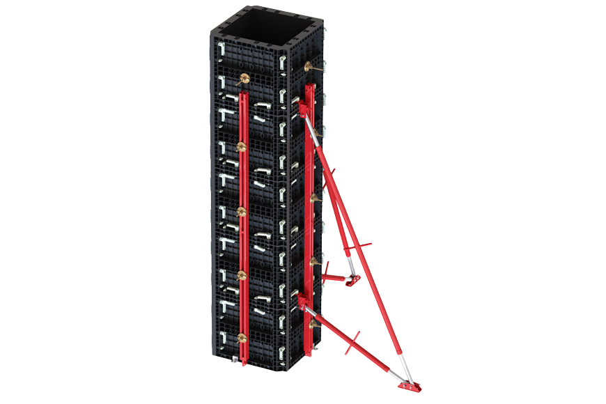 Adjustable Plastic Column Formwork