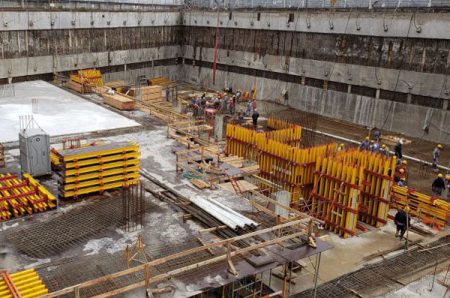 What is the Material of the Column Timber Formwork?
